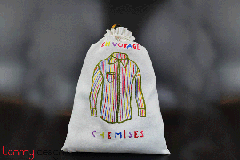  Laundry bag with shirt embroidery